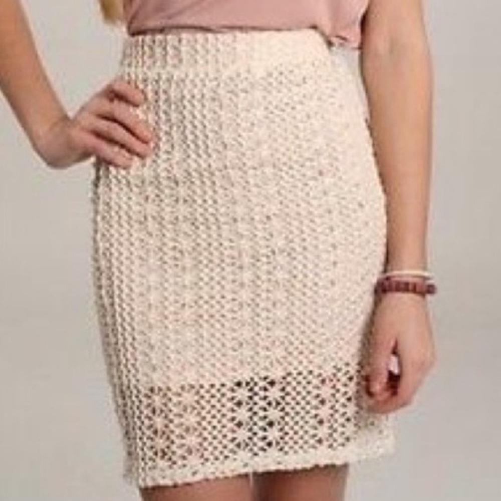 Free People Lace PinUp Skirt